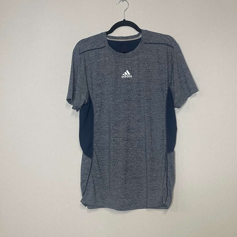 Adidas Climate Cool Athletic T Shirt Gray Sz M Medium
